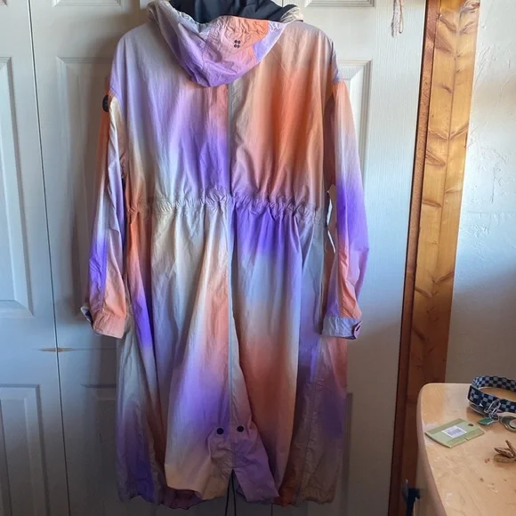 Sweaty Betty NWT Jet Longline Lightweight Boho Ombré Midi Nylon Jacket medium - Picture 5 of 16